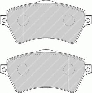 Комплект тормозных колодок, дисковый тормоз FERODO FDB1473
