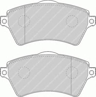 Комплект тормозных колодок, дисковый тормоз FERODO