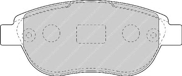 Комплект тормозных колодок, дисковый тормоз FERODO