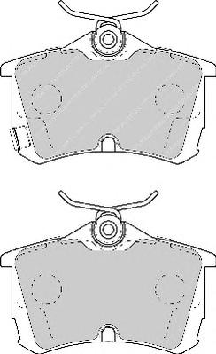 Комплект тормозных колодок, дисковый тормоз FERODO