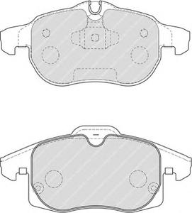Комплект тормозных колодок, дисковый тормоз FERODO FDB1520