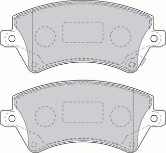 Комплект тормозных колодок, дисковый тормоз FERODO FDB1573