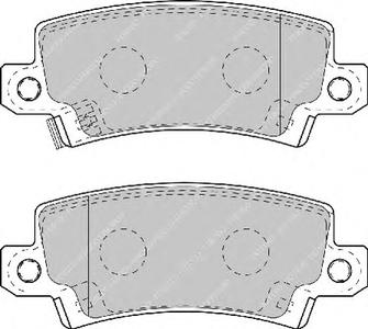 Комплект тормозных колодок, дисковый тормоз FERODO FDB1574