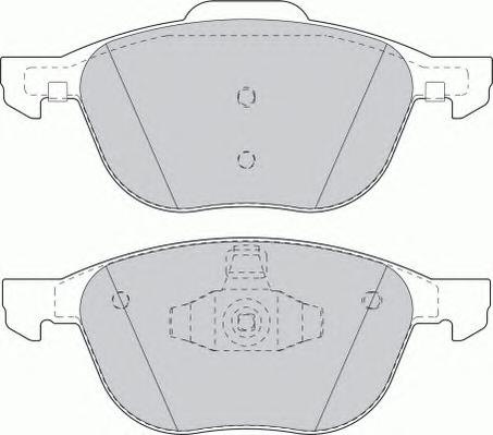 Комплект тормозных колодок, дисковый тормоз FERODO