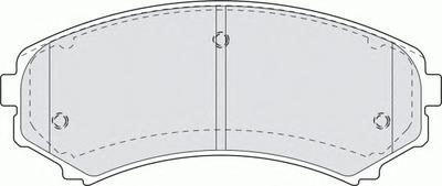 Комплект тормозных колодок, дисковый тормоз FERODO FDB1603