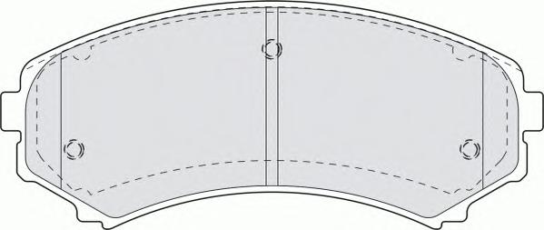 Комплект тормозных колодок, дисковый тормоз FERODO