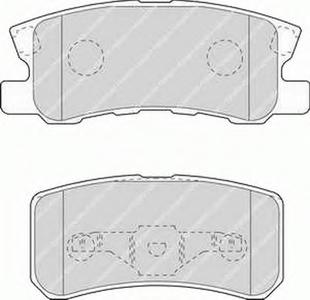 Комплект тормозных колодок, дисковый тормоз FERODO FDB1604