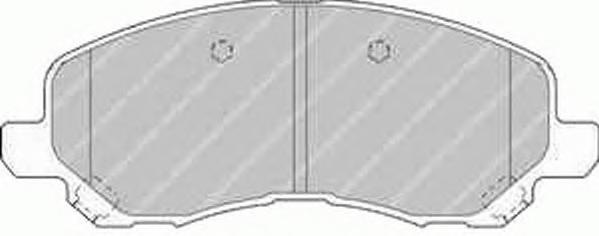 Комплект тормозных колодок, дисковый тормоз FERODO