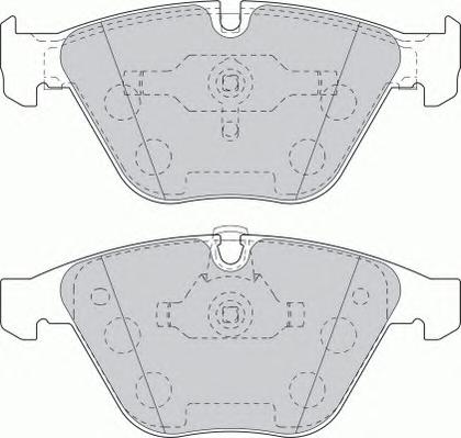 Комплект тормозных колодок, дисковый тормоз FERODO