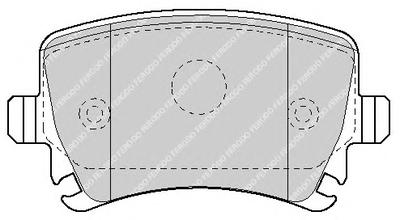 Комплект тормозных колодок, дисковый тормоз FERODO FDB1636