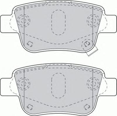 Комплект тормозных колодок, дисковый тормоз FERODO