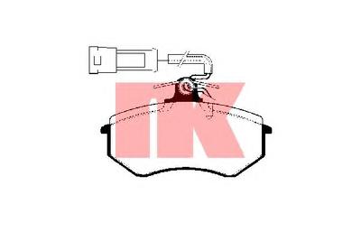 Комплект тормозных колодок, дисковый тормоз NK