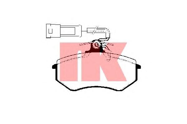 Комплект тормозных колодок, дисковый тормоз NK