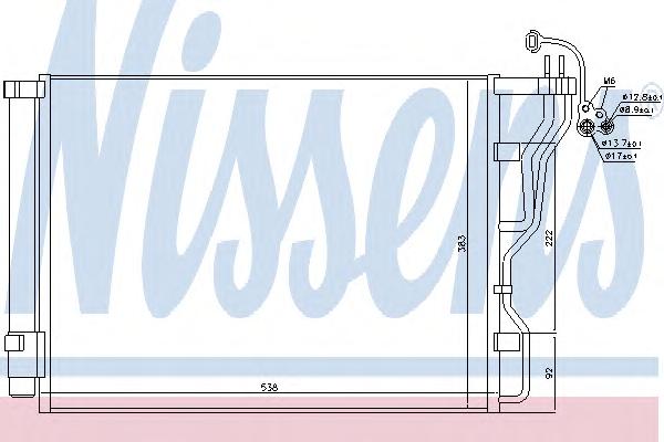 Конденсатор, кондиционер NISSENS