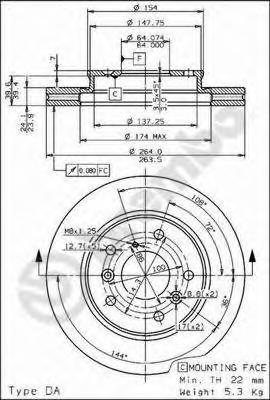 Тормозной диск BREMBO