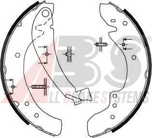 Комплект тормозных колодок A.B.S. 8934