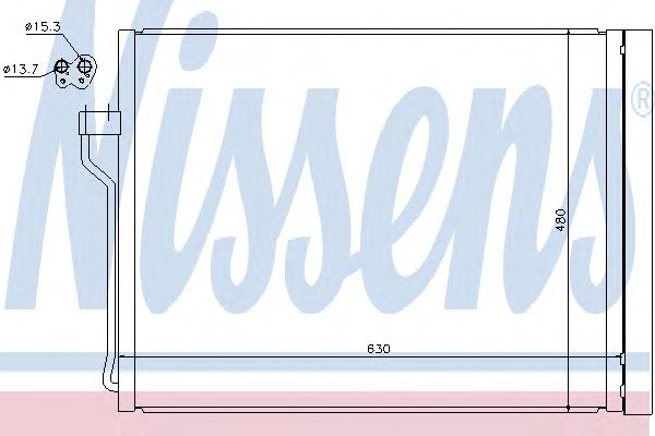 Конденсатор, кондиционер NISSENS