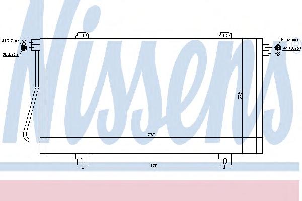 Конденсатор, кондиционер NISSENS
