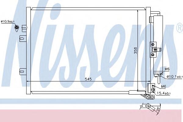 Конденсатор, кондиционер NISSENS