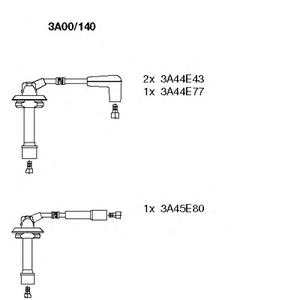 Комплект проводов зажигания BREMI 3A00140