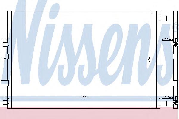 Конденсатор, кондиционер NISSENS