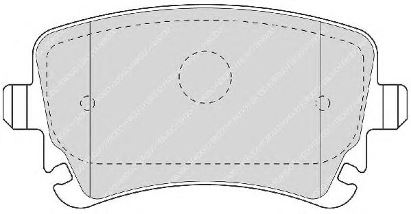 Комплект тормозных колодок, дисковый тормоз FERODO