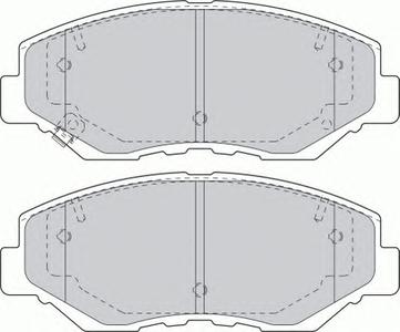 Комплект тормозных колодок, дисковый тормоз FERODO FDB1658