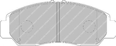 Комплект тормозных колодок, дисковый тормоз FERODO FDB1669