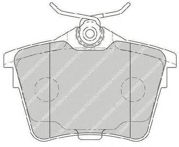 Комплект тормозных колодок, дисковый тормоз FERODO FDB1727