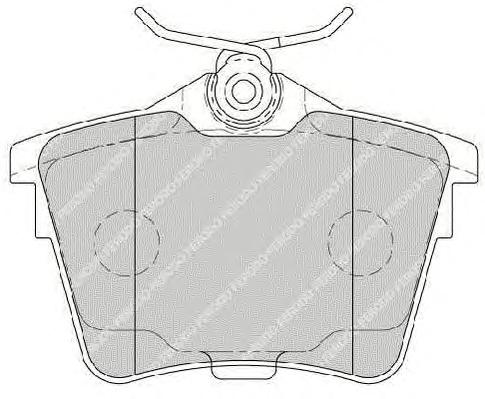 Комплект тормозных колодок, дисковый тормоз FERODO
