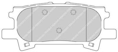 Комплект тормозных колодок, дисковый тормоз FERODO FDB1731