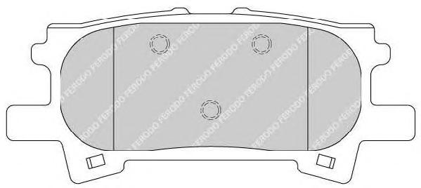 Комплект тормозных колодок, дисковый тормоз FERODO