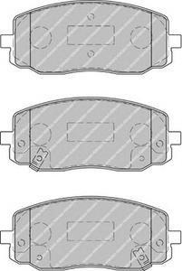 Комплект тормозных колодок, дисковый тормоз FERODO FDB1783