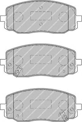 Комплект тормозных колодок, дисковый тормоз FERODO