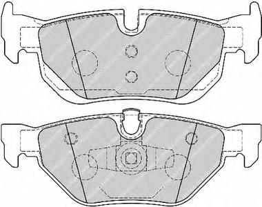 Комплект тормозных колодок, дисковый тормоз FERODO FDB1807