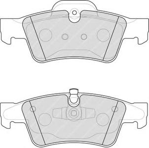 Комплект тормозных колодок, дисковый тормоз FERODO FDB1831