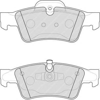 Комплект тормозных колодок, дисковый тормоз FERODO