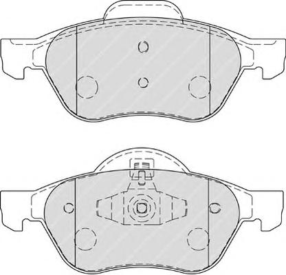 Комплект тормозных колодок, дисковый тормоз FERODO