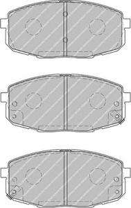 Комплект тормозных колодок, дисковый тормоз FERODO FDB1869