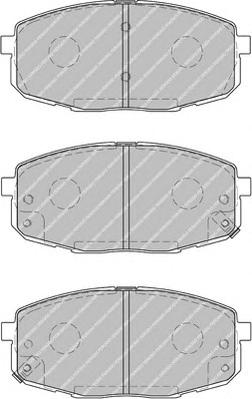 Комплект тормозных колодок, дисковый тормоз FERODO