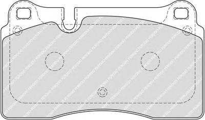 Комплект тормозных колодок, дисковый тормоз FERODO FDB1877