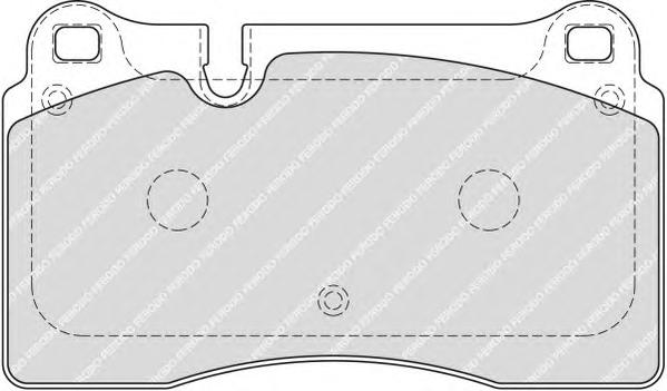 Комплект тормозных колодок, дисковый тормоз FERODO