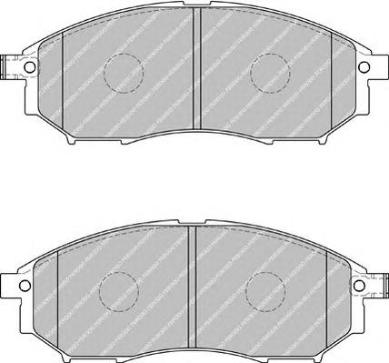 Комплект тормозных колодок, дисковый тормоз FERODO