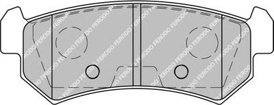 Комплект тормозных колодок, дисковый тормоз FERODO FDB1889