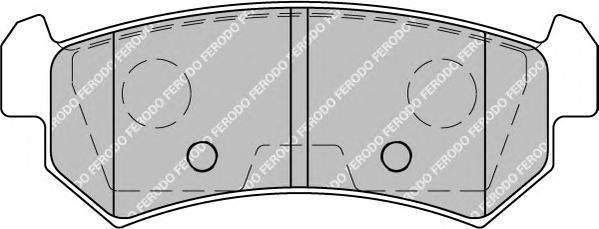 Комплект тормозных колодок, дисковый тормоз FERODO