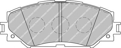 Комплект тормозных колодок, дисковый тормоз FERODO FDB1891