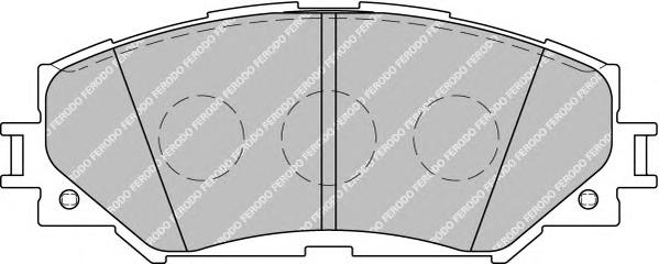 Комплект тормозных колодок, дисковый тормоз FERODO