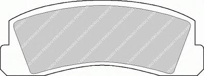 Комплект тормозных колодок, дисковый тормоз FERODO FDB195