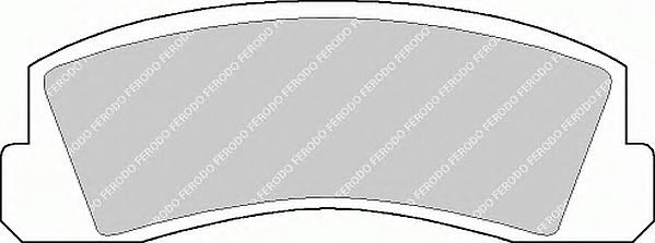 Комплект тормозных колодок, дисковый тормоз FERODO