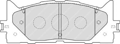 Комплект тормозных колодок, дисковый тормоз FERODO FDB1991